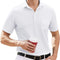 Men'S Golf Shirts Slim Fit Polo Shirt Cotton Pique Mesh Basic T Shirt White